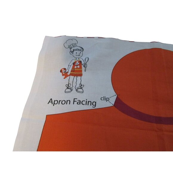 Vintage Baking Buddies Dog Apron  Buddy Sewing Fabric Panel Kit Uncut - Picture 4 of 7